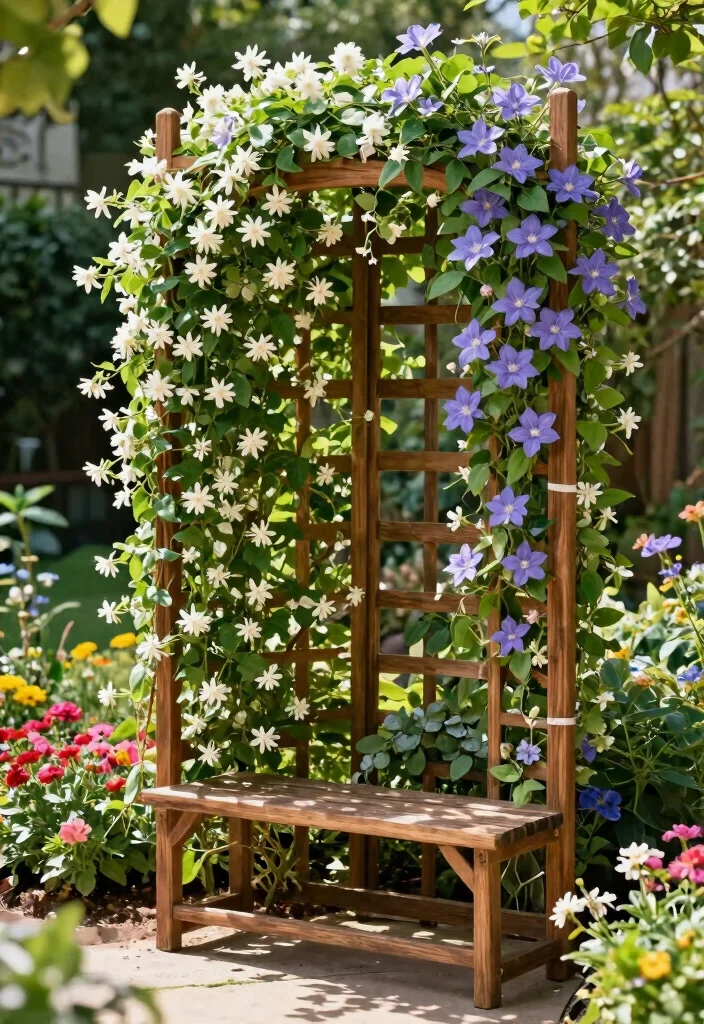 14 Cheap Backyard Ideas That Look Stylish on a Budget 11. Decorative Trellis Screens 0