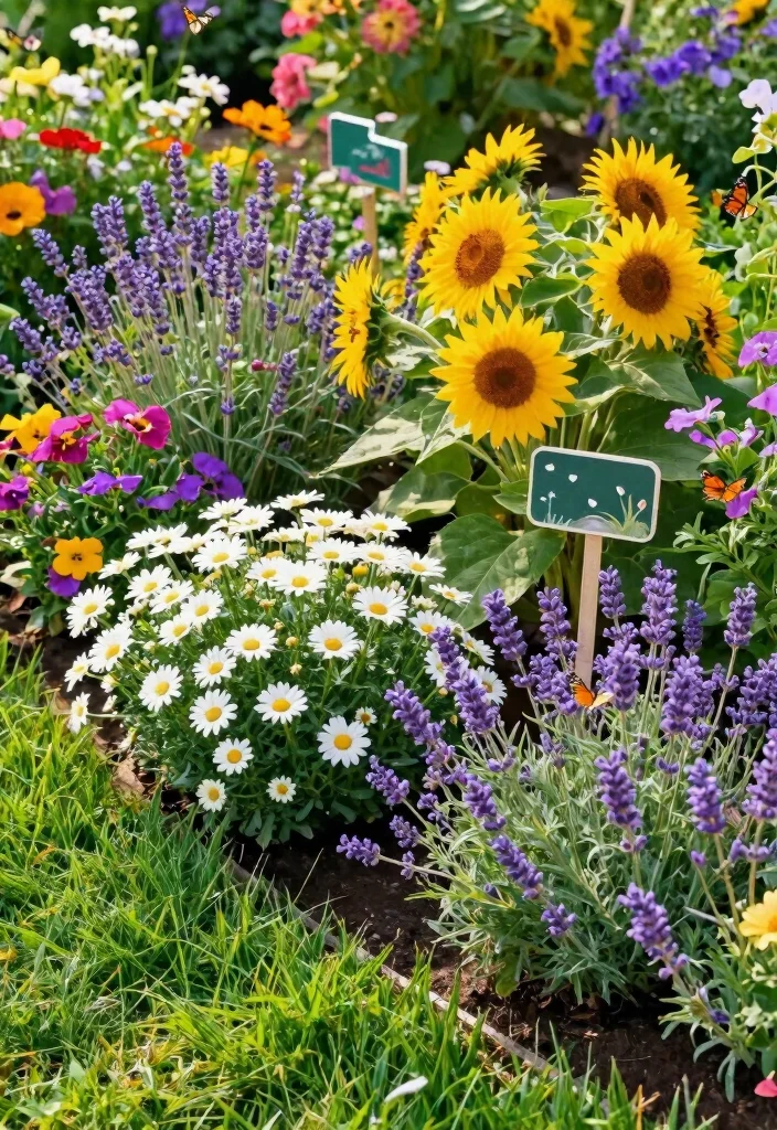 14 Cheap Backyard Ideas That Look Stylish on a Budget 4. Colorful Flower Beds 0