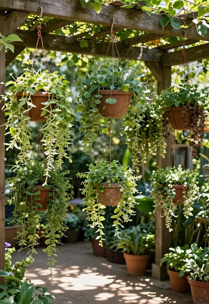 14 Cheap Backyard Ideas That Look Stylish on a Budget 5. Hanging Garden Planters 0