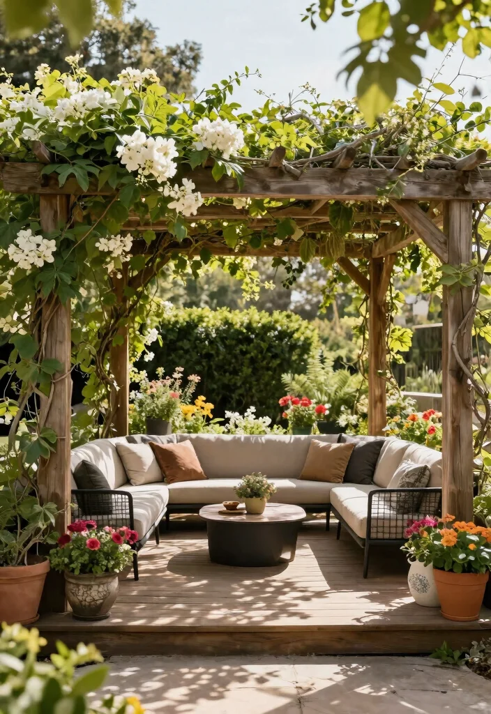 14 Covered Patio Ideas for Shade and Year Round Comfort 2. Pergola Paradise 0