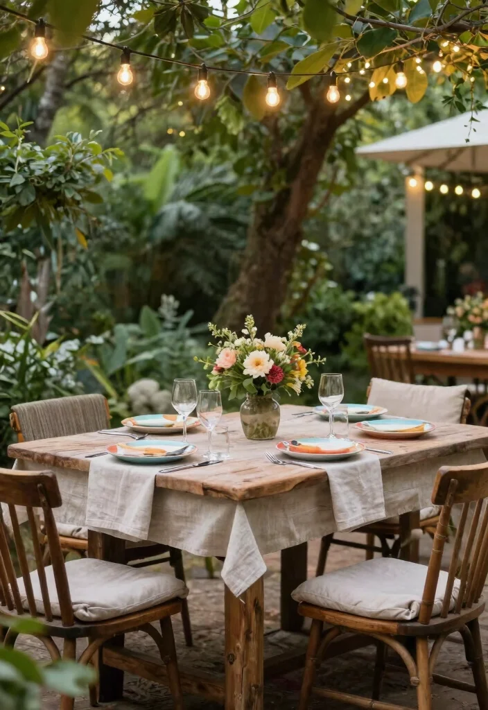 14 Cozy Backyard Ideas to Create a Relaxing Outdoor Retreat 10. Cozy Outdoor Dining 0