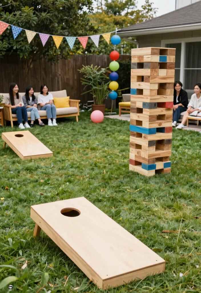 14 Cozy Backyard Ideas to Create a Relaxing Outdoor Retreat 12. Playful Garden Games 0