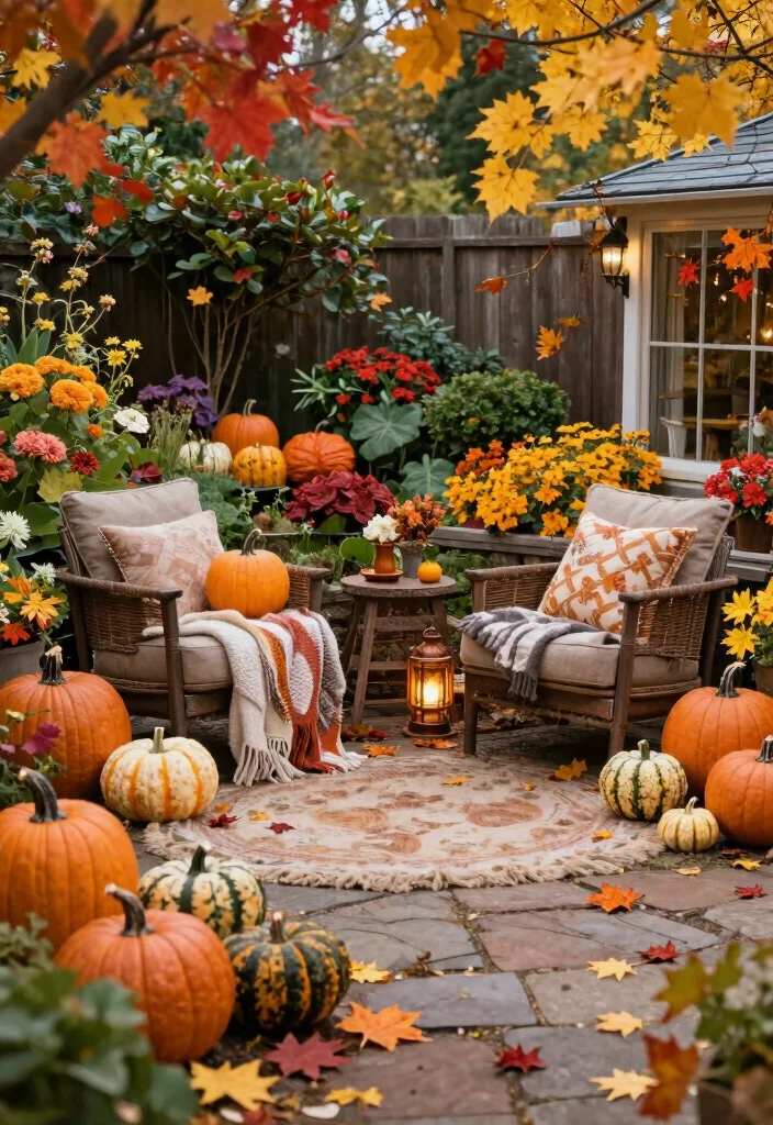 14 Cozy Backyard Ideas to Create a Relaxing Outdoor Retreat 13. Seasonal Decor Changes 0