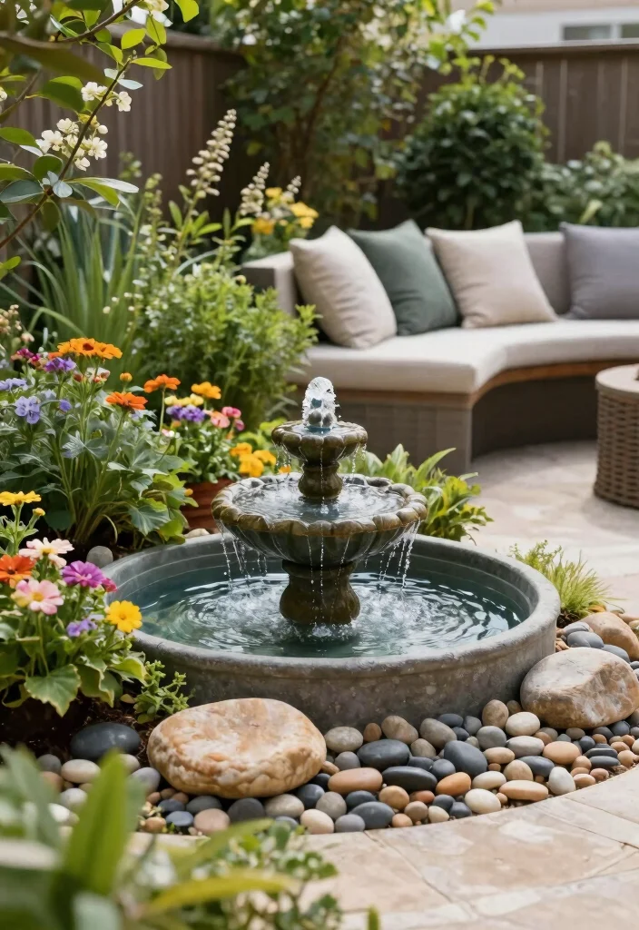 14 Cozy Backyard Ideas to Create a Relaxing Outdoor Retreat 4. Relaxing Water Features 0