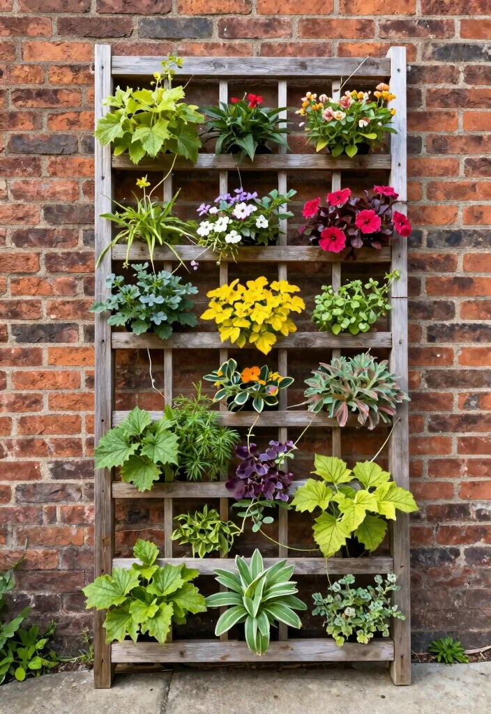 14 DIY Garden Trellis Ideas for Budget Friendly Builds 11. Vertical Grid Trellis 0