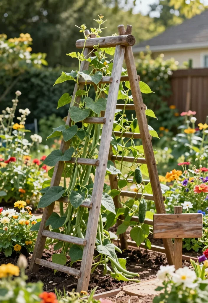 14 DIY Garden Trellis Ideas for Budget Friendly Builds 6. A Frame Garden Trellis 0