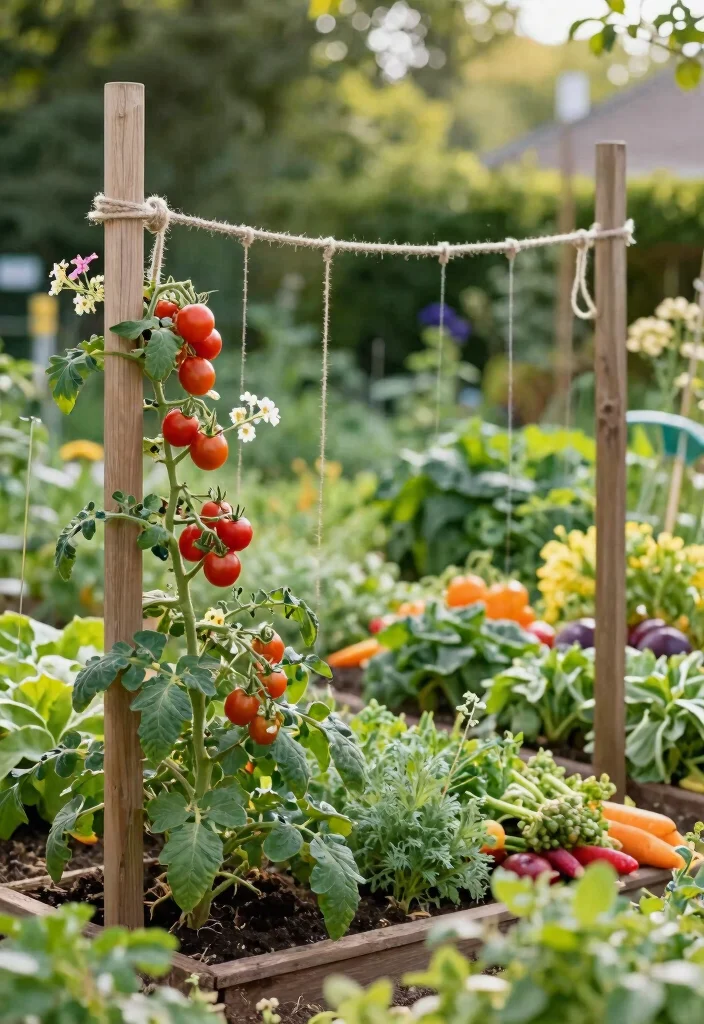 14 DIY Garden Trellis Ideas for Budget Friendly Builds 7. Simple Rope Trellis 0