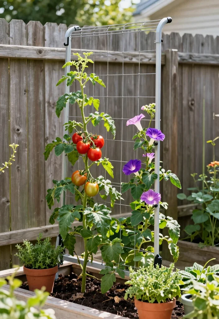 14 DIY Garden Trellis Ideas for Budget Friendly Builds 9. Tension Wire Trellis 0