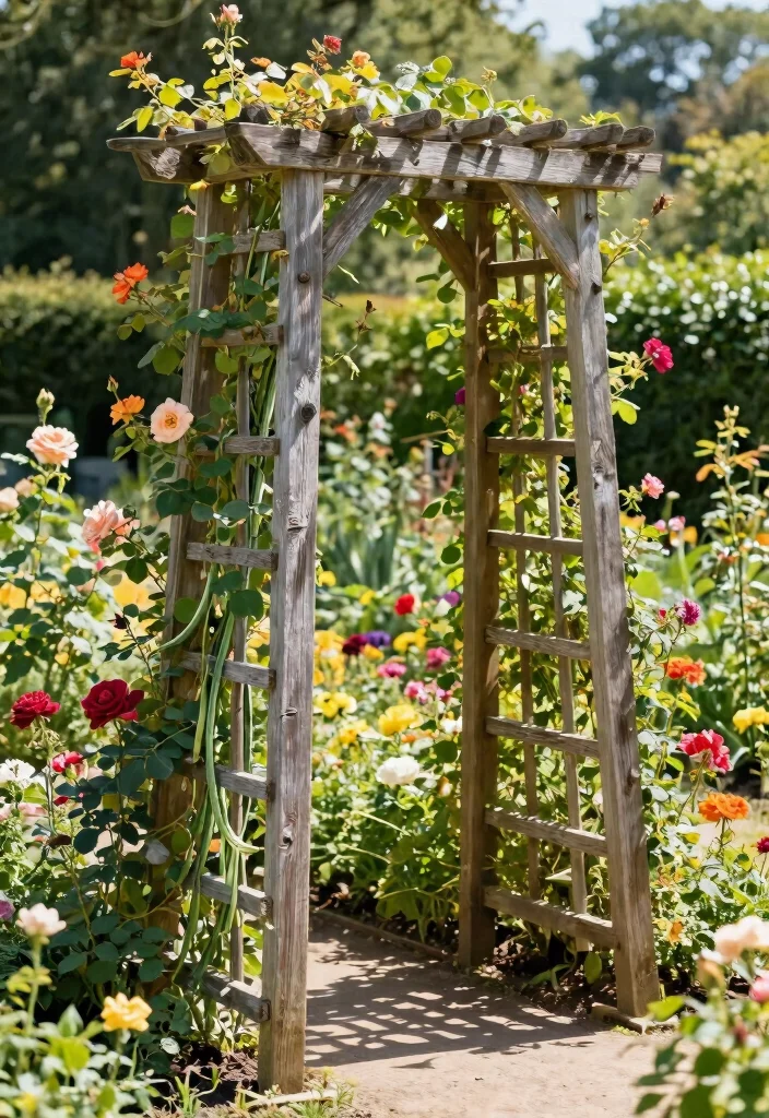 14 DIY Trellis Ideas for Fast Growing Climbing Vines 1. Wooden A Frame Trellis 0