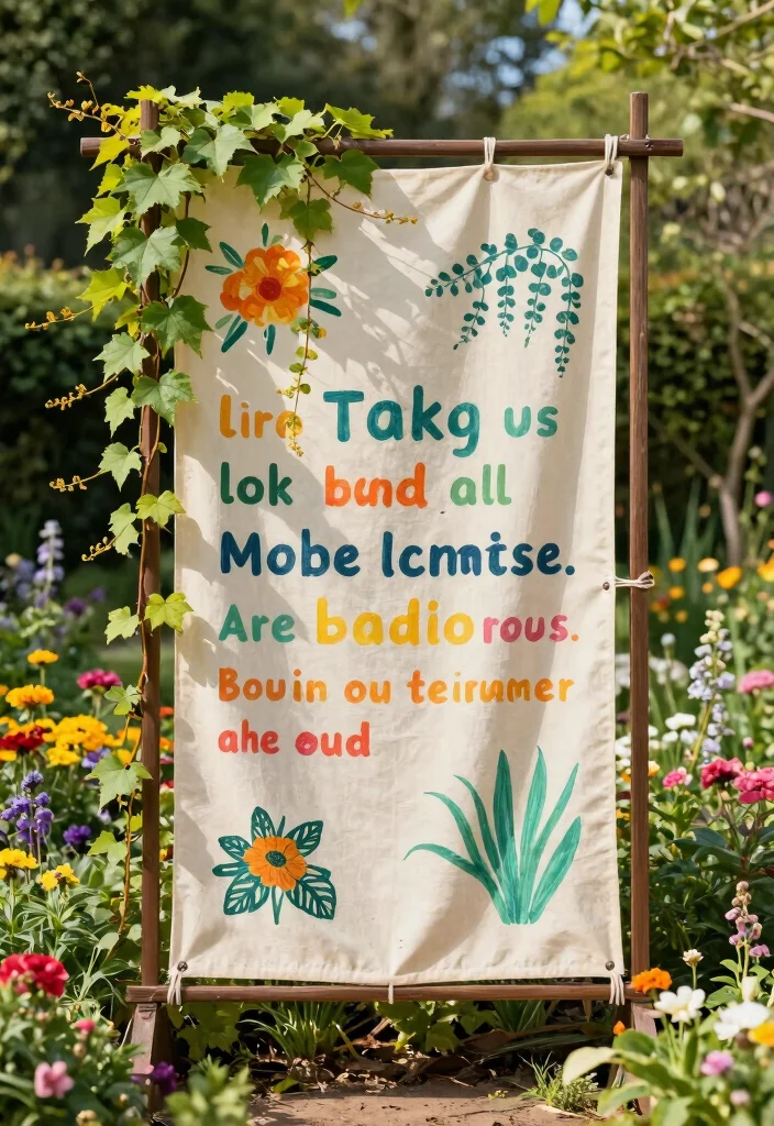 14 DIY Trellis Ideas for Fast Growing Climbing Vines 12. Canvas Trellis Banner 0