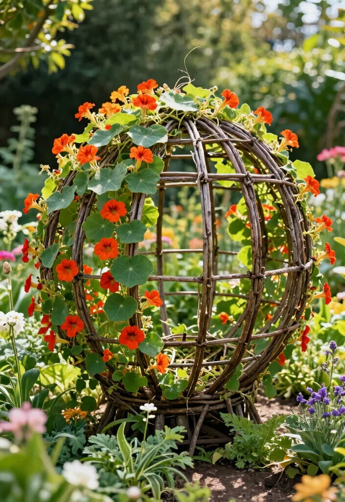14 DIY Trellis Ideas for Fast Growing Climbing Vines 13. Garden Sphere Trellis 0