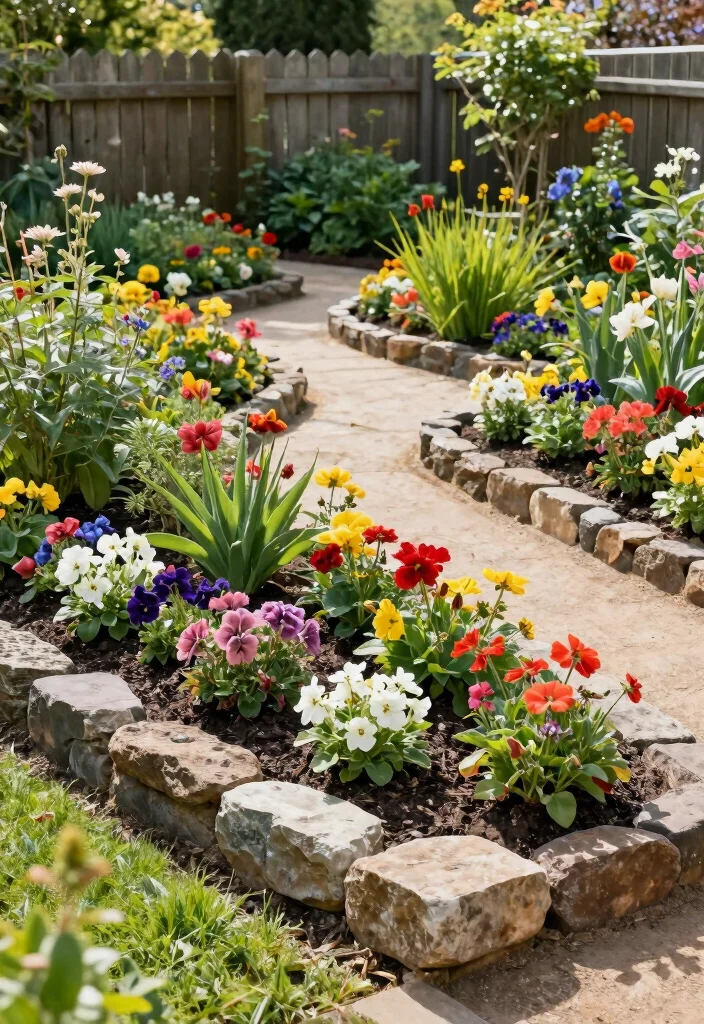 14 Easy Backyard Ideas on a Budget for Quick Makeovers 11. Simple Garden Borders 0