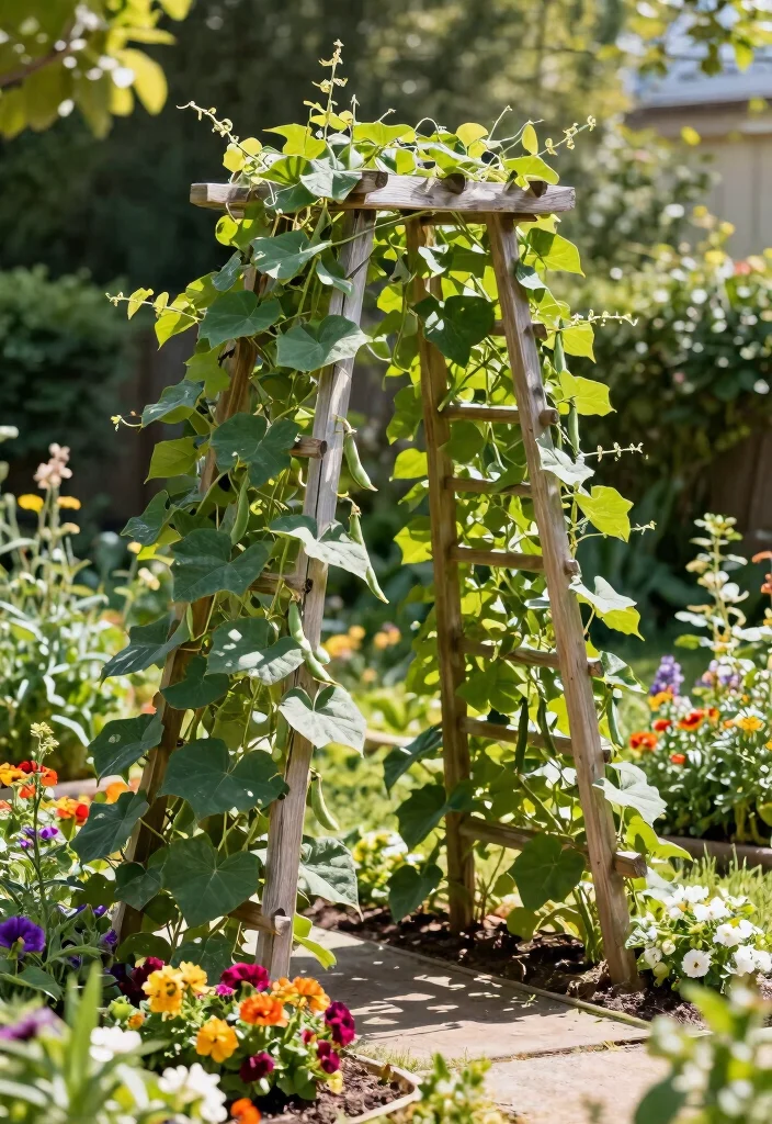 14 Easy Trellis Ideas Perfect for Beginner Gardeners 1. Simple A Frame Trellis 0