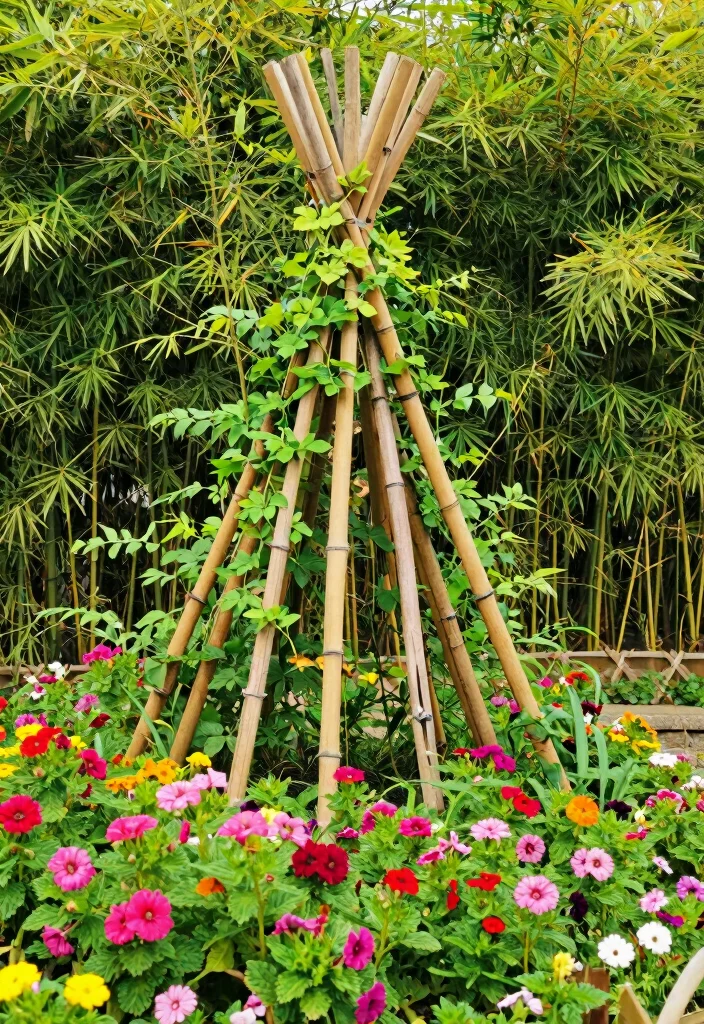 14 Easy Trellis Ideas Perfect for Beginner Gardeners 5. Bamboo Trellis 0