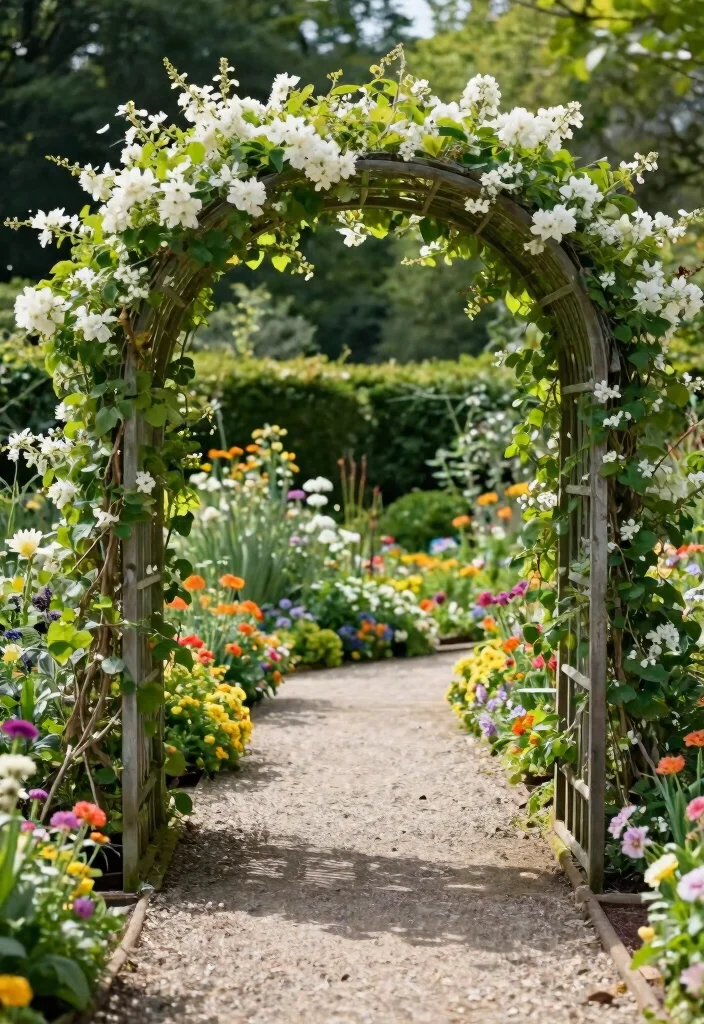 14 Easy Trellis Ideas Perfect for Beginner Gardeners 9. Garden Arch Trellis 0