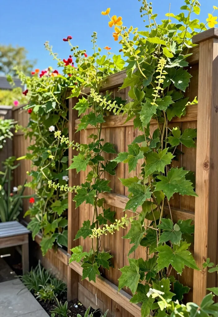 14 Fence Ideas to Add Privacy Style and Structure to Your Yard 1. Vertical Garden Privacy Fence 0
