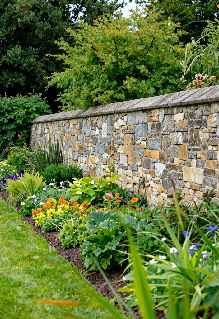 14 Fence Ideas to Add Privacy Style and Structure to Your Yard 13. Stone Wall Fencing 0