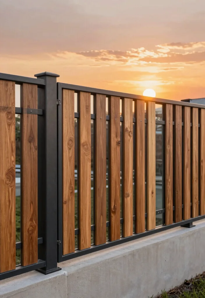 14 Fence Ideas to Add Privacy Style and Structure to Your Yard 14. Mixed Material Fence 0