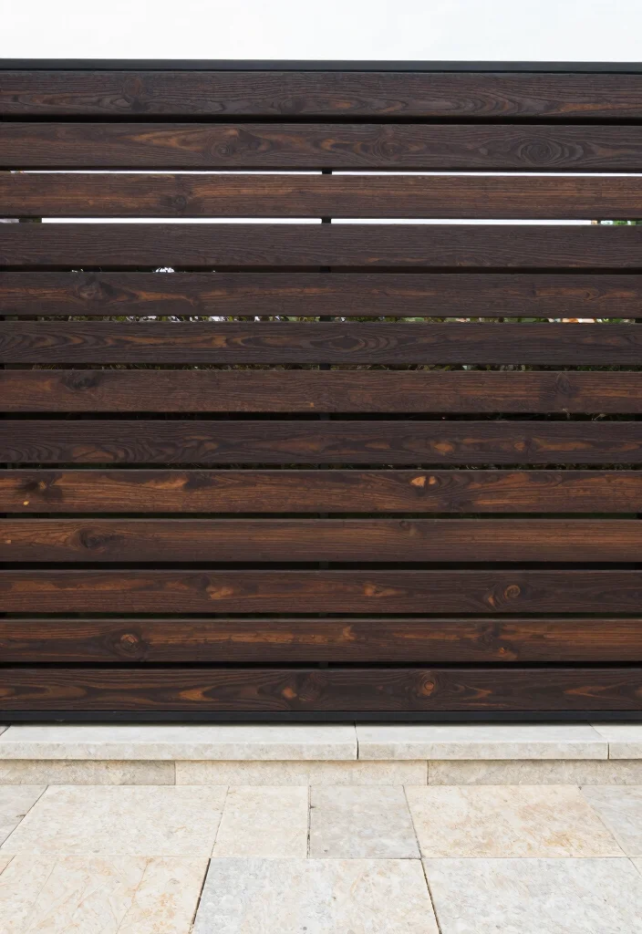 14 Fence Ideas to Add Privacy Style and Structure to Your Yard 6. Horizontal Slat Fence 0