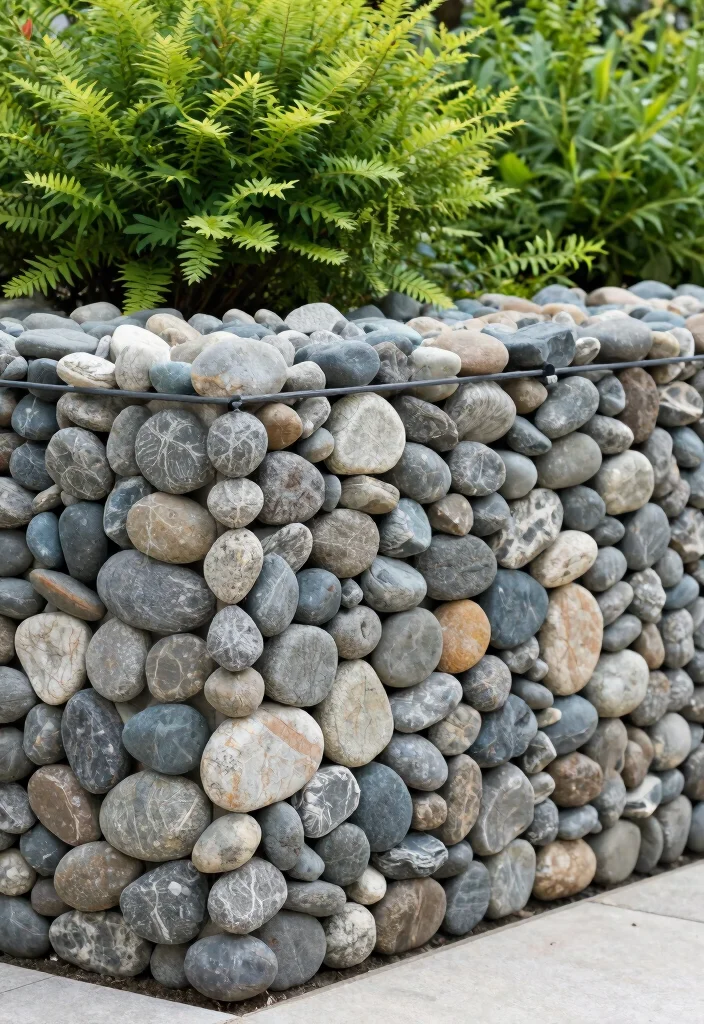 14 Fence Ideas to Add Privacy Style and Structure to Your Yard 8. Gabion Stone Fencing 0