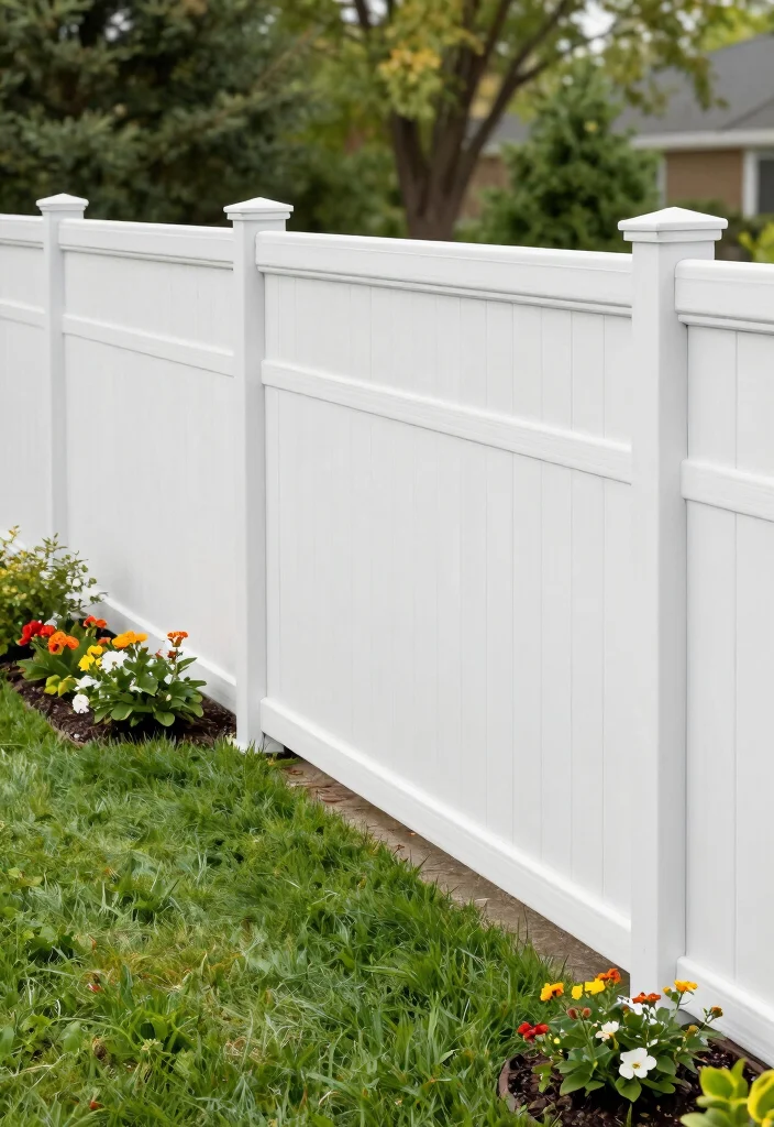 14 Fence Ideas to Add Privacy Style and Structure to Your Yard 9. Vinyl Fencing for a Low Maintenance Option 0
