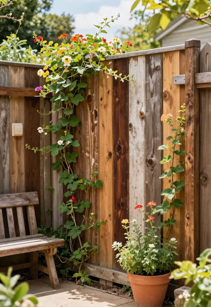 14 Garden Fence Ideas That Balance Beauty and Function 2. Reclaimed Wood Fences 0