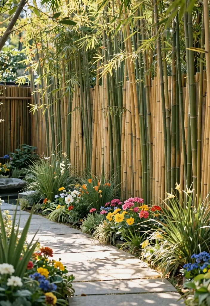 14 Garden Fence Ideas That Balance Beauty and Function 3. Bamboo Fences 0