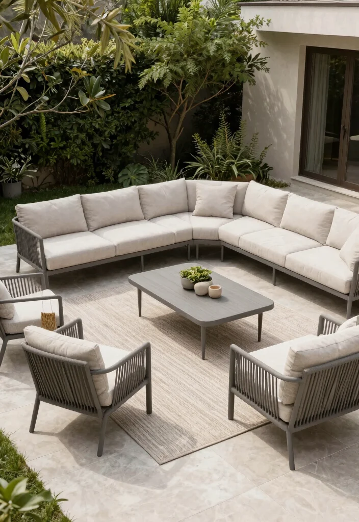 14 Garden Patio Ideas for Relaxed Outdoor Living 62 14 Garden Patio Ideas for Relaxed Outdoor Living 12. Customizable Furniture Layouts 0