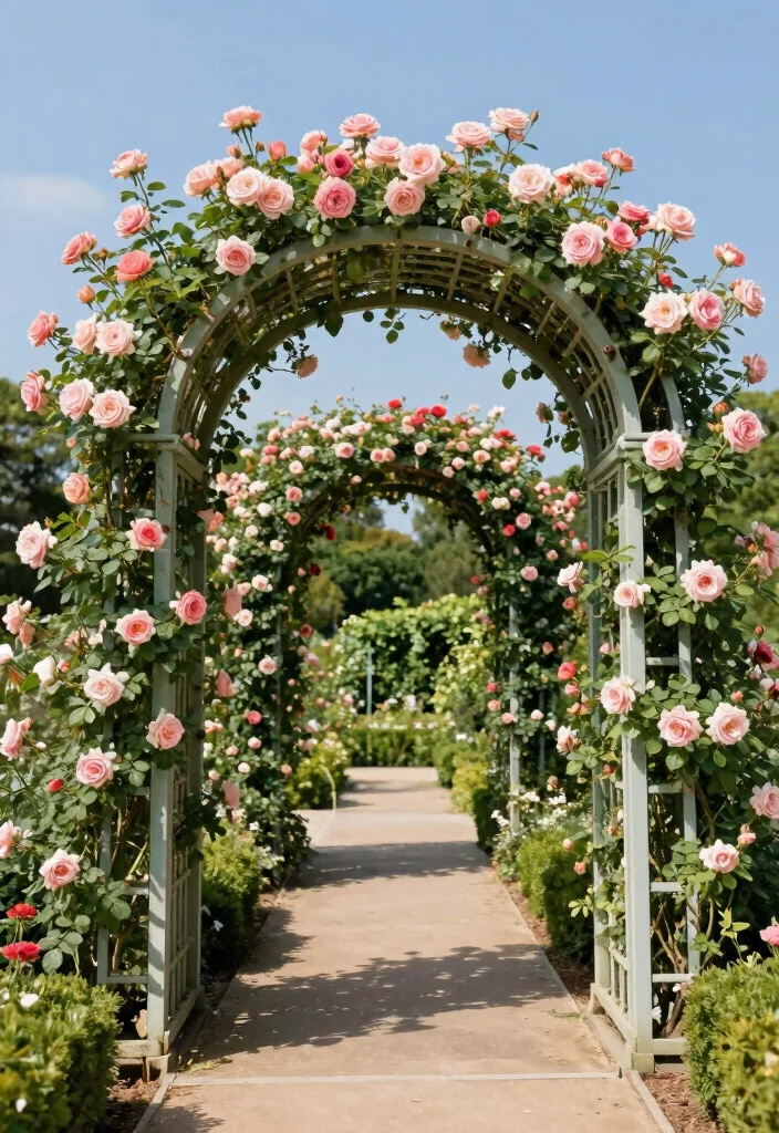 14 Garden Trellis Ideas for Climbing Plants and Vines 25 14 Garden Trellis Ideas for Climbing Plants and Vines 5. Arched Trellis 0