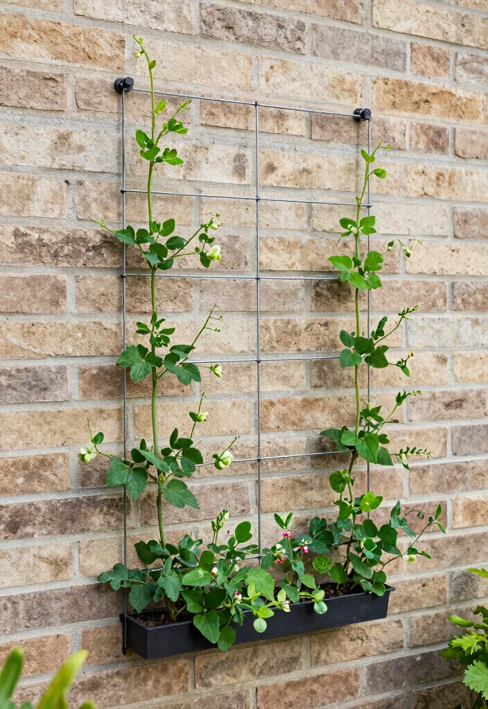 14 Garden Trellis Ideas for Climbing Plants and Vines 39 14 Garden Trellis Ideas for Climbing Plants and Vines 9. Tension Wire Trellis 0
