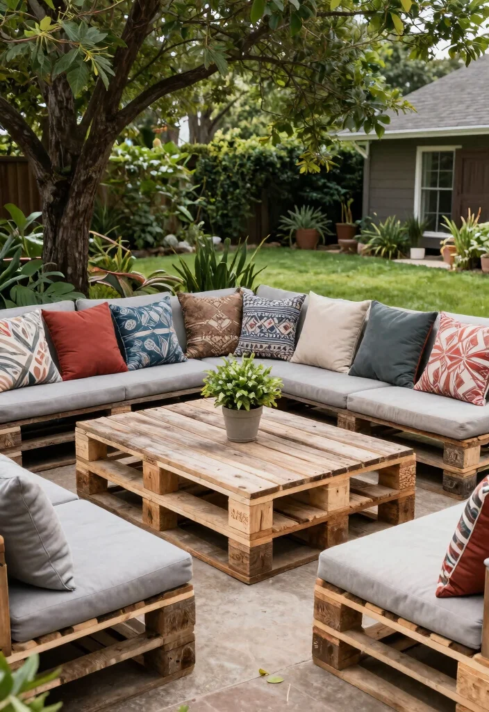 14 Inexpensive Backyard Ideas That Still Feel Complete 2. Pallet Furniture 0