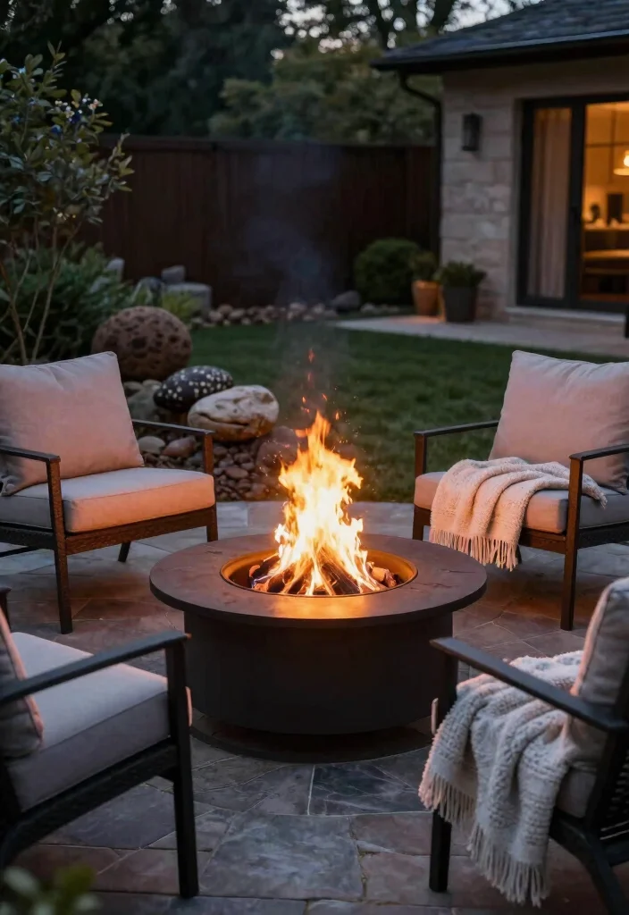 14 Inexpensive Backyard Ideas That Still Feel Complete 9. Outdoor Fire Pit 0