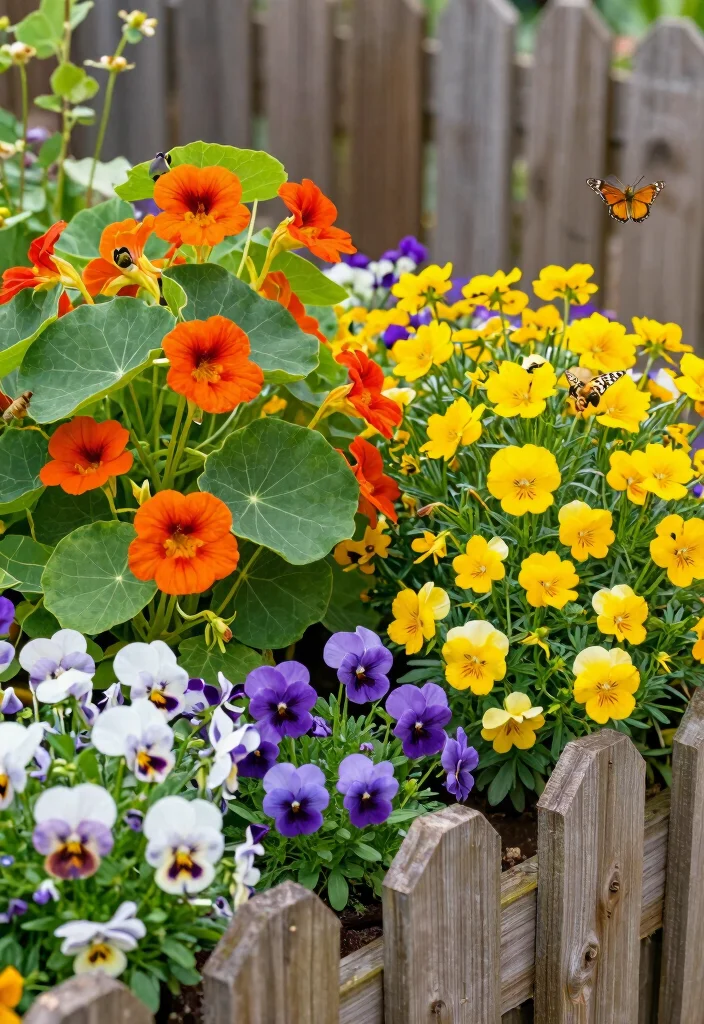 14 Outdoor Backyard Ideas for Everyday Living 4. Edible Flower Garden 0