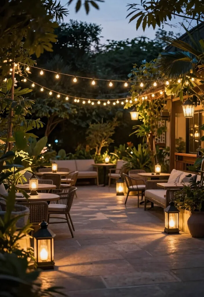 14 Outdoor Patio Ideas on a Budget That Feel Finished 53 14 Outdoor Patio Ideas on a Budget That Feel Finished 13. Simple Garden Lighting 0