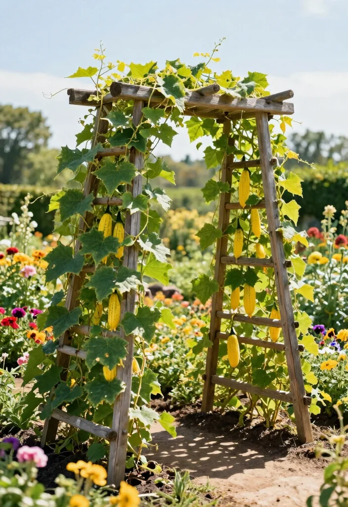 14 Outdoor Trellis Ideas for Backyards of Any Size 1. Classic Wooden A Frame Trellis 0