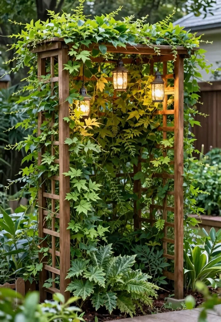 14 Outdoor Trellis Ideas for Backyards of Any Size 12. Garden Screen Trellis 0