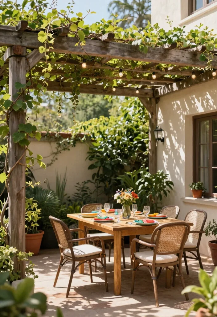 14 Outside Patio Ideas for Casual Outdoor Living 40 14 Outside Patio Ideas for Casual Outdoor Living 10. Pergolas and Shade Structures 0