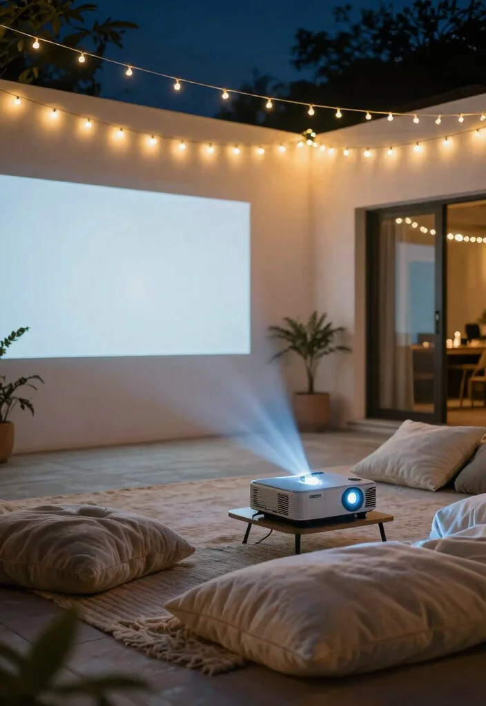 14 Outside Patio Ideas for Casual Outdoor Living 62 14 Outside Patio Ideas for Casual Outdoor Living 12. Outdoor Movie Space 0