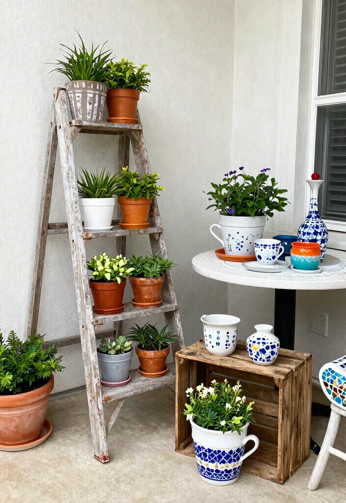 14 Patio Decorating Ideas to Refresh Your Outdoor Space 51 14 Patio Decorating Ideas to Refresh Your Outdoor Space 11. Repurposed Items 0
