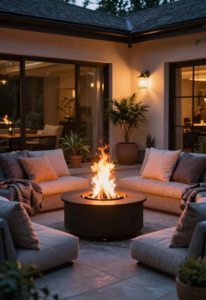 14 Patio Decorating Ideas to Refresh Your Outdoor Space 52 14 Patio Decorating Ideas to Refresh Your Outdoor Space 12. Add a Fire Pit 0