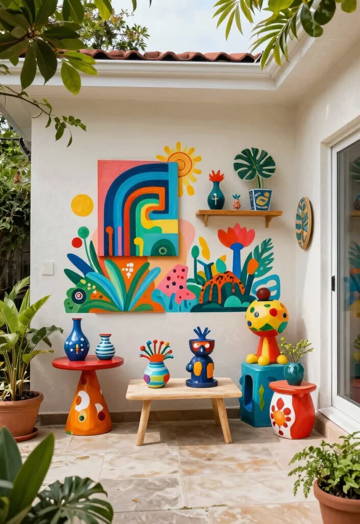 14 Patio Decorating Ideas to Refresh Your Outdoor Space 53 14 Patio Decorating Ideas to Refresh Your Outdoor Space 13. Artful Touches 0