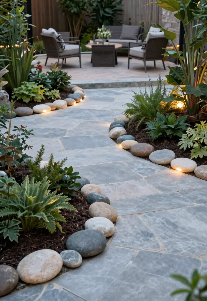 14 Patio Ideas That Work for Any Backyard Size 11. Decorative Borders 0