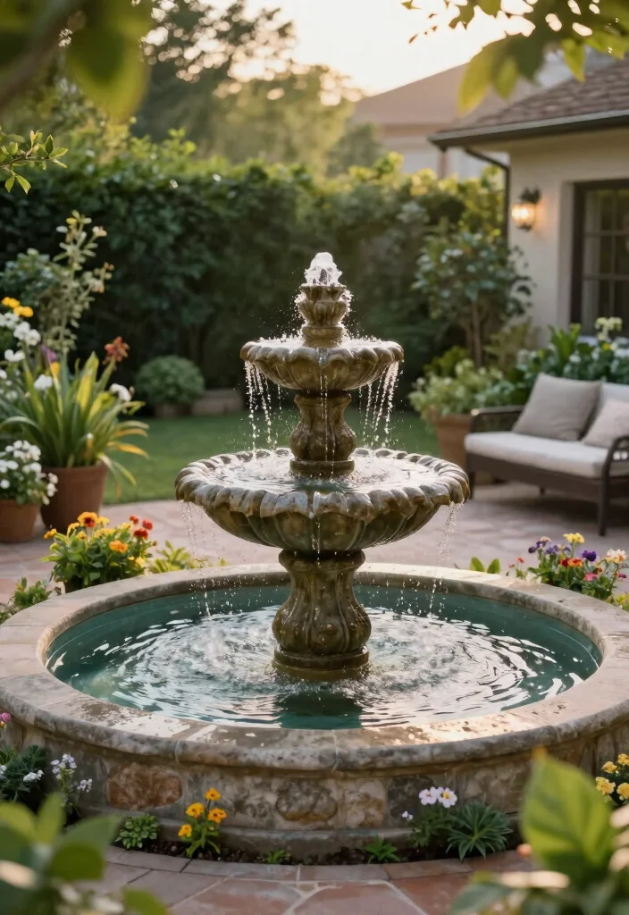 14 Patio Ideas That Work for Any Backyard Size 7. Water Features 0