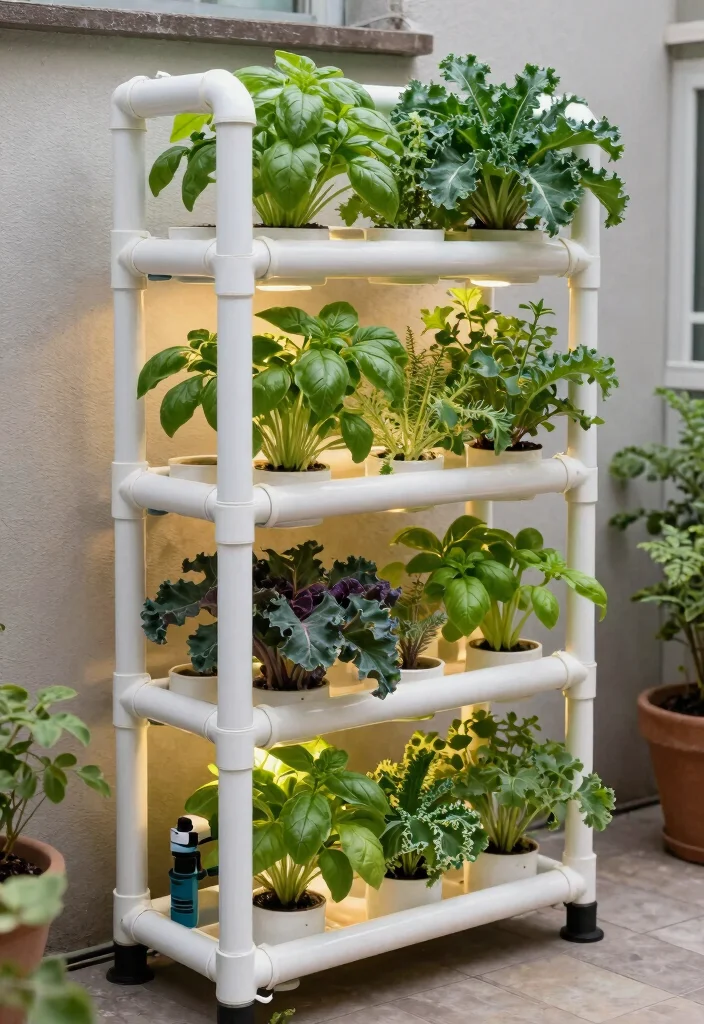 14 Patio Ideas on a Budget That Are Easy to Build 12. Vertical Hydroponic Garden 0