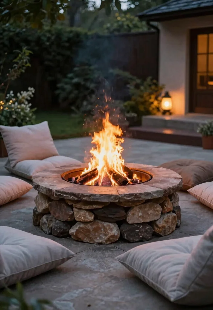 14 Patio Ideas on a Budget That Are Easy to Build 5. DIY Fire Pit 0