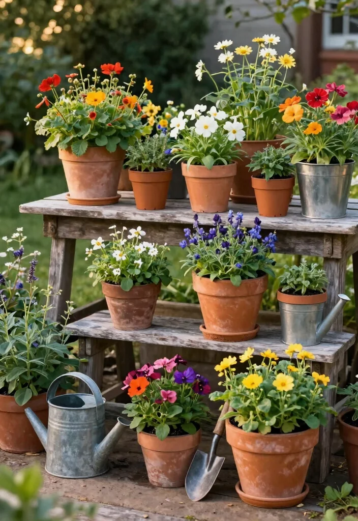 14 Small Backyard Ideas That Make Limited Space Feel Bigger 3. Container Gardening 0