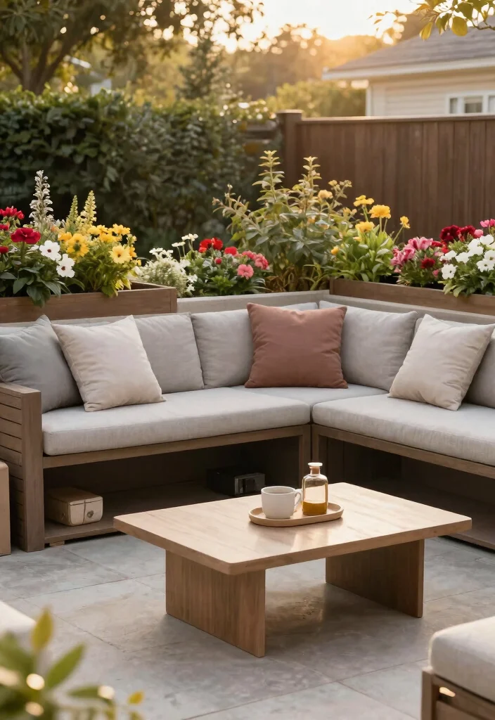 14 Small Backyard Ideas That Make Limited Space Feel Bigger 5. Multi Functional Furniture 0