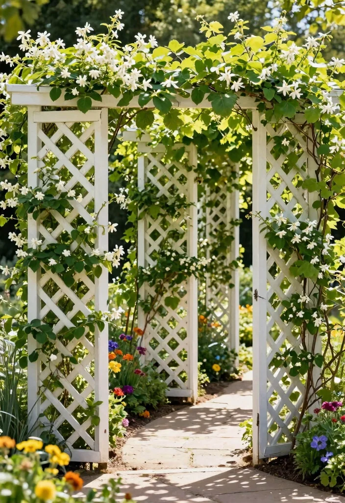 14 Trellis Garden Ideas to Keep Plants Organized and Upright 3. Lattice Trellis Panels 0