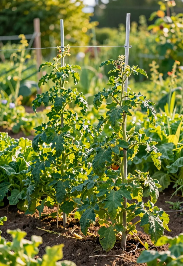 14 Vegetable Garden Trellis Ideas for Higher Yields 11. T Post Trellis System 0