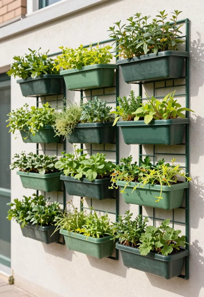 14 Vegetable Garden Trellis Ideas for Higher Yields 8. Trellis Wall Planters 0
